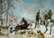 Gustave Courbet The kill of deer oil painting on canvas